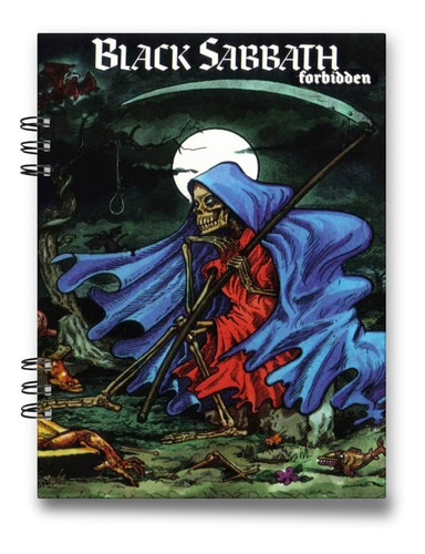 Imagen 8 de 10 de Cuaderno Black Sabbath 15x20 Cms Media Carta 100 Hojas