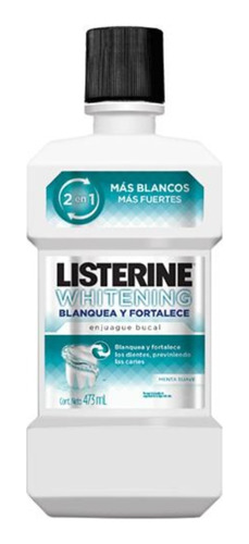 Listerine Enjuague Bucal Whitening Blanq Y Fortalece 473ml