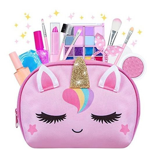 Maquillaje Infantil Kit Para Niñas Verdaderas B093p8m1hy1