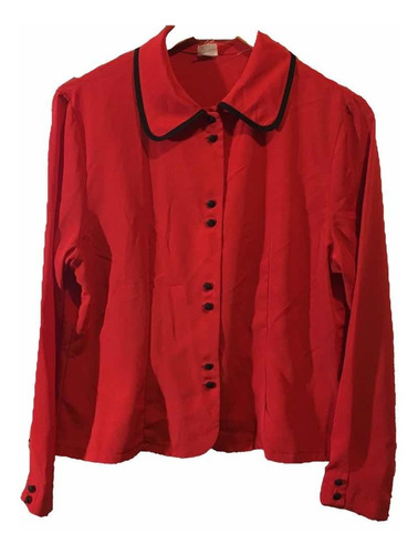 Camisa Seda Italiana Roja Opencloset Secondhand