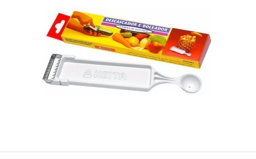 Imagem 2 de 2 de Descascador Furador Boleador Frutas Legumes Batata 2 Em 1