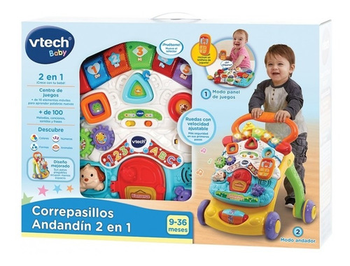 Correpasillos Vtech Andandin Amarillo