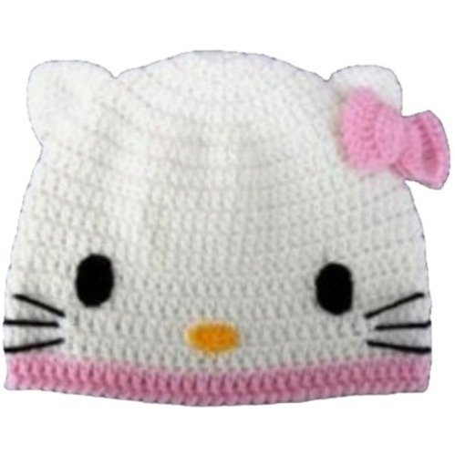 Gorro De Kitty Tejido A Crochet