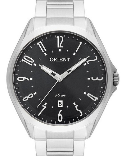 Imagem 1 de 3 de Relógio Orient Masculino Prateado Mbss1384 P2sx
