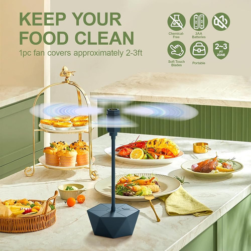 ~? Grete Gotye 4-pc Ventiladores De Alimentos Para Mesas, Ve