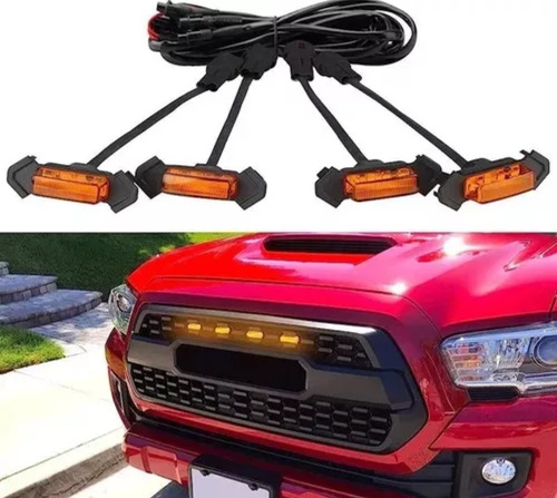 Luces Led Grill Parrilla Toyota Ford Chevrolet Kia Ambar