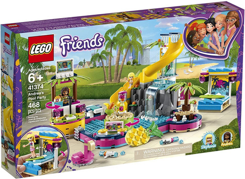 Lego Friends Andrea's Pool Party 41374 Toy Pool Building ...