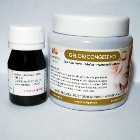 Combo Acido Mandelico O Glicoli 50% + Mascara Post Peeling