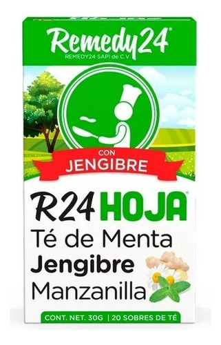 13 Pzas Té Remedy 24 Menta Jengibre Y Manzanilla 20 Pzas