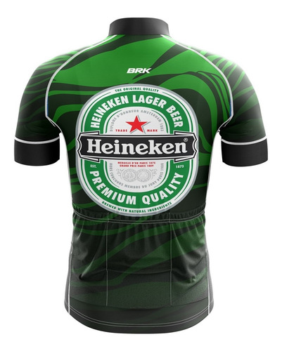 Imagem 2 de 3 de Camisa Ciclismo Heineken Masculina Roupa Ciclismo Com Uv50+