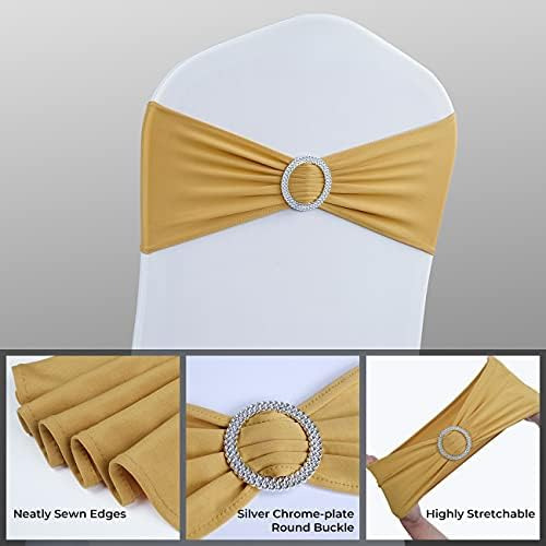 Babenest Lazos Para Sillas De Spandex, 50 Unidades, Banda El