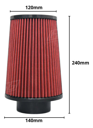 Filtro De Aire De Alto Flujo De Coche Cono K&n 3 (Usado)