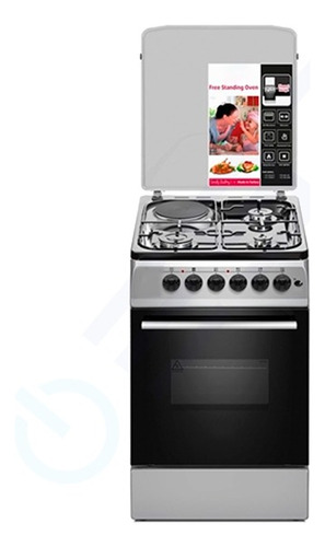 Cocina Combinada Eldom Florencia Plata 3+1 - Laser Tv