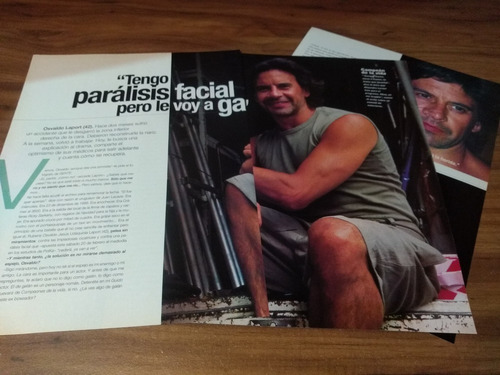 (ar881) Osvaldo Laport * Clippings Revista 3 Pgs * 1999