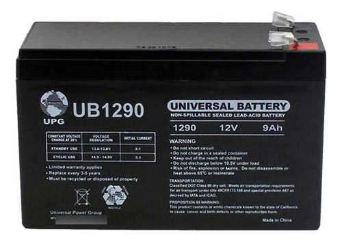 12 V 9 Ah Sla Bateria Repuesto Para Apc Back-ups 650