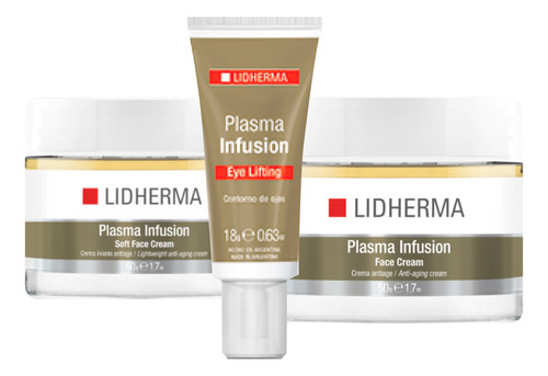 Plasma Infusión Cremas Día Noche + Contorno De Ojos Lidherma