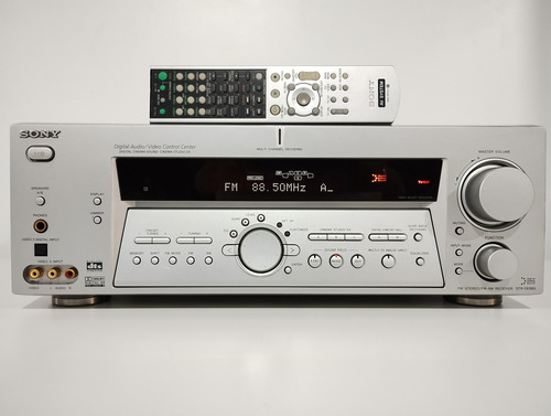 Receiver Sony A/v 5.1 C/ 500w Mod: Str-de885 + Z B Cr Usado Prateado (Usado)