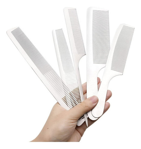 Peines De Aluminio Para Barbería, 5 Tipos