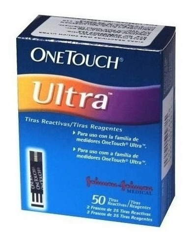 Medidor Glucosa Diabetes One Touch Ultra Glucometro 60 Tiras