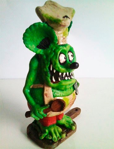 Rat Fink  Dirty Cook Estátua