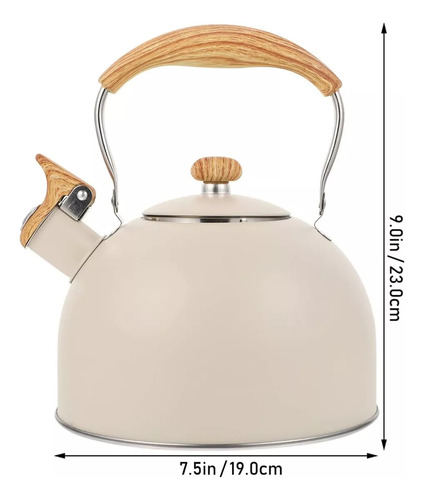 Hervidor De Té Tipo Oblea De Acero Inoxidable De 2,5 Litros