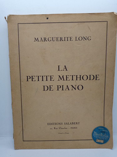 Método Para Piano Pequeño - Marguerite Long - En Francés  