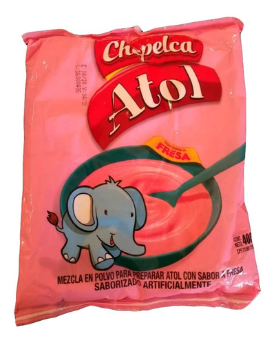 Imagen 1 de 1 de Atol Chepelca Fresa 400g X5 Oficinatuya