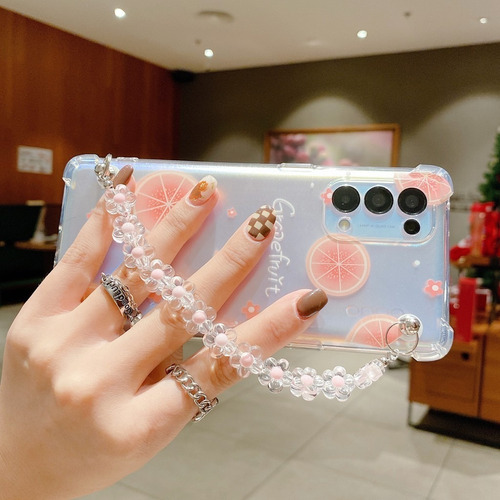 Imagen 7 de 10 de Carcasa Transparente Protectora Con Pulsera Para Samsung