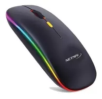 Comprar Mouse Inalambrico Rgb Nmw90 Batería Recargable Wireles Pcreg Color Negro