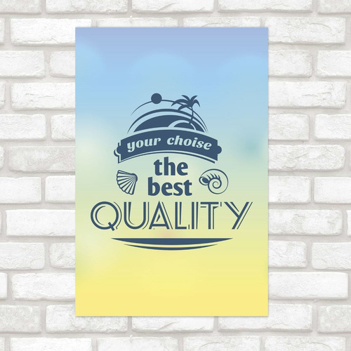 Imagem 1 de 2 de Poster Decorativo Viagem The Best N012169 30x40cm