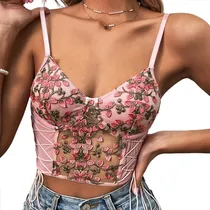 Comprar Top De Tirantes Sexy Blusas De Tirantes Crop Top Para Mujer