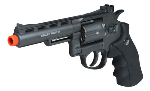 Revólver Rossi 06 Cartuchos + Capa Acolchoada + Co2 12g