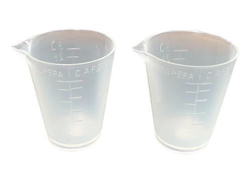 Vaso Dosificador 30ml Pp Graduado Paq. 2 Piezas