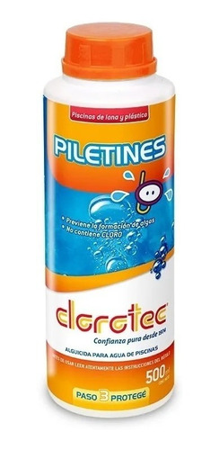 Alguicida Liquido Para Pileta Lona 500 Ml - 1/2 Lt Subte A