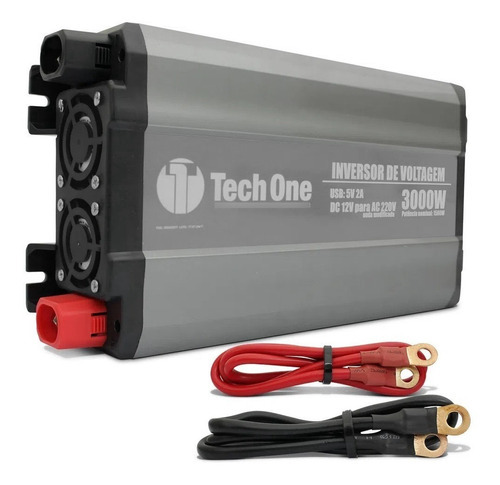 Tech One Inversor Automotivo Tensão 3000w 12v Para 220v Usb