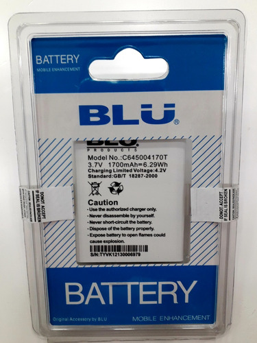 Bateria Blu Studio Advance 4.5 A310 C645004170t 