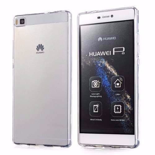 Funda Protector Silicona Tpu Huawei P8 P8 Lite + Templado