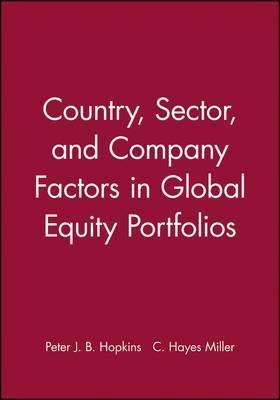 Country, Sector, And Company Factors In Global Equity Por...