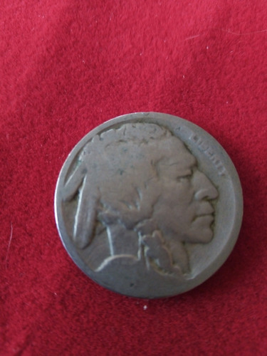 Moneda Five Cents. Usa. Cabeza Indio/ Búfalo. Níquel.
