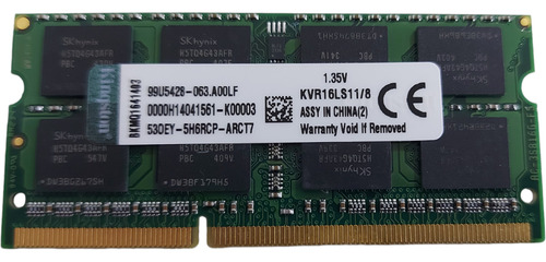 Memória Ram Notebook 8gb Ddr3 12.800 Pc3l