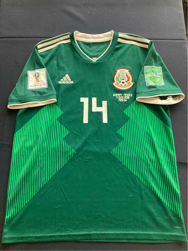 Jersey México adidas Rusia 2018 14 J.hernandez G