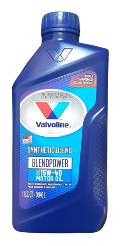 Imagen 1 de 3 de Aceite 15w40 Semi Sintetico Valvoline