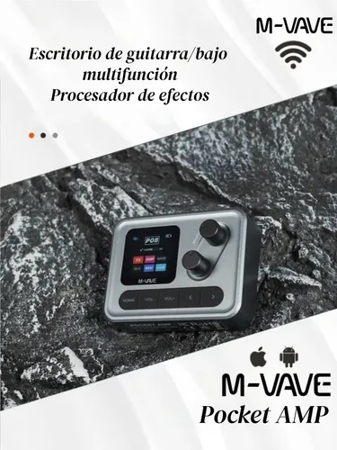 Pedaleira M-vave Pocket Amp Processador Multi Efeitos Guitar
