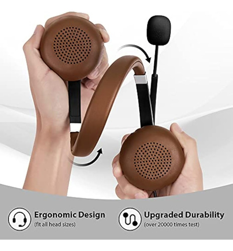 Auriculares Usb Arama Con Micrófono Y Cancelación De Ruido