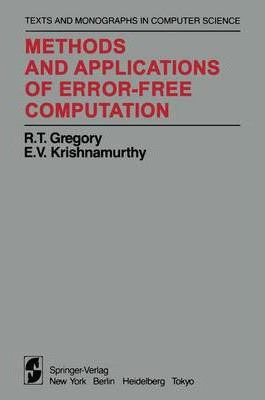 Libro Methods And Applications Of Error-free Computation ...