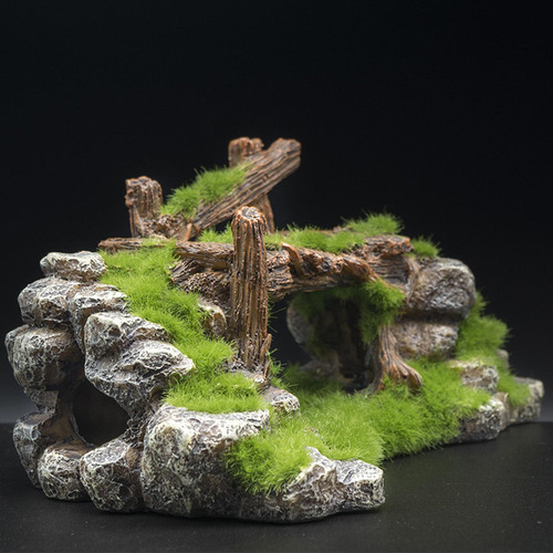 Ornamento Del Tanque De Peces Del Árbol De Rocalla Del