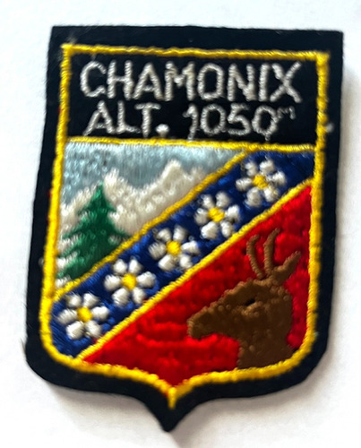 Antiguo Escudo Insignia  De Chamonix - Francia -
