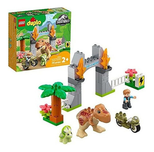 Lego Duplo Jurassic World T. Rex Y Triceratops Dinosaur