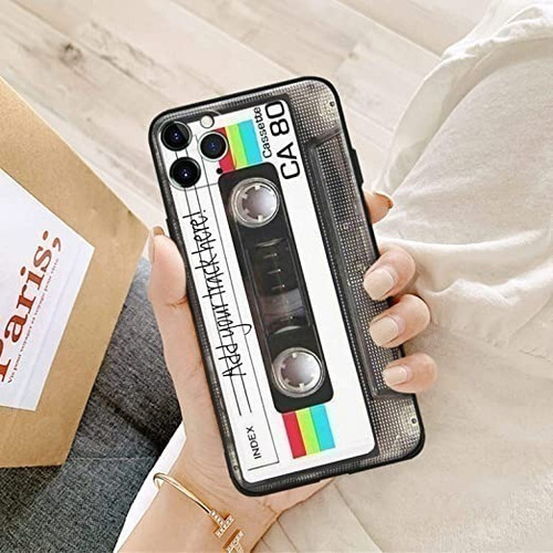 Imagen 5 de 8 de Funda Generica P/ iPhone Retro Cassette Camara Reforzada