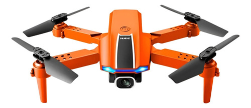 Mini Drone S65 Pro Plegable Fpv Control De Altitud Color Naranja